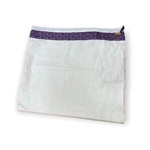 TORY BURCH Dust Bag Drawstring 13" x 19"  NWOT hanging signature gold charm